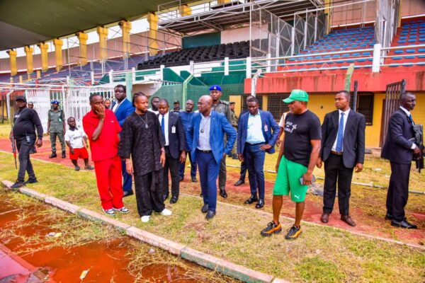 Governor Alia Welcomes Football Stars, As Aku Stadium Undergoes Renovation